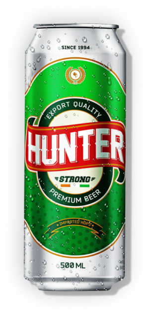 Hunter Strong Ribbon Hunter Strong Premium Beer by SOM Group Of Companies